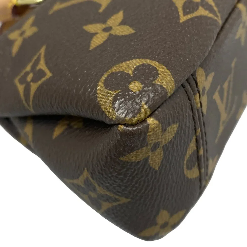 Louis Vuitton Nano Pallas Monogram Shoulder Bag M61254 Monogram Canvas